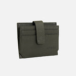 Tarjetero menina de cuero para mujer - Verde