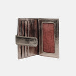 Tarjetero menina de cuero para mujer - Bronce