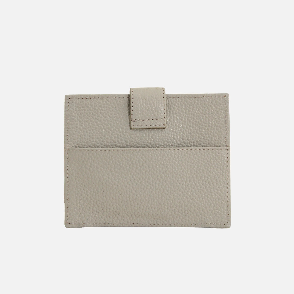 Tarjetero menina de cuero para mujer - Taupe