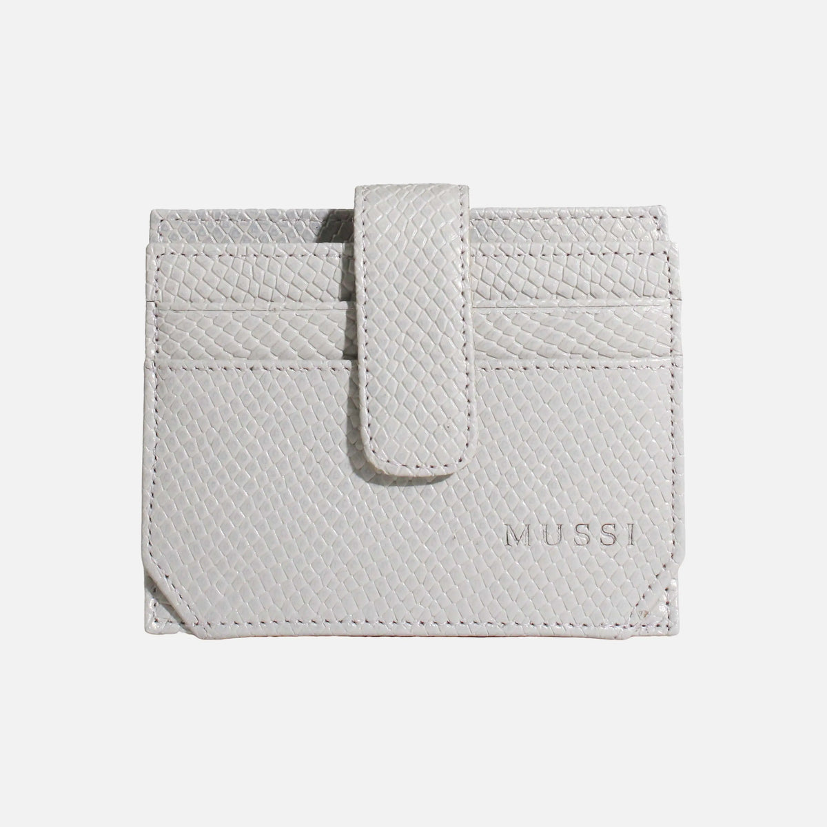 Tarjetero menina de cuero para mujer - Hueso