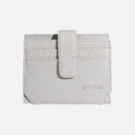 Tarjetero menina de cuero para mujer - Hueso