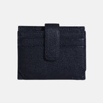 Tarjetero menina de cuero para mujer - Azul