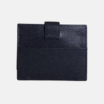 Tarjetero menina de cuero para mujer - Azul