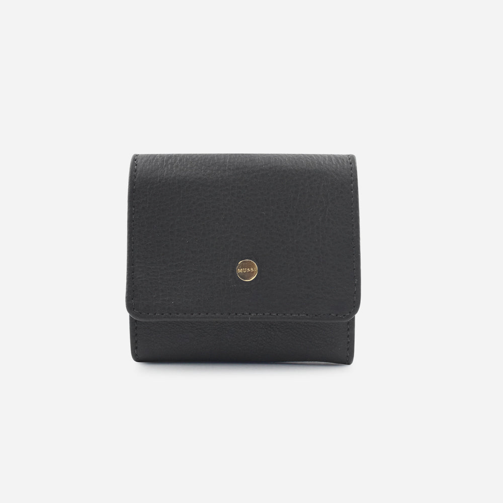Porta audifonos olivia de cuero para mujer - Negro