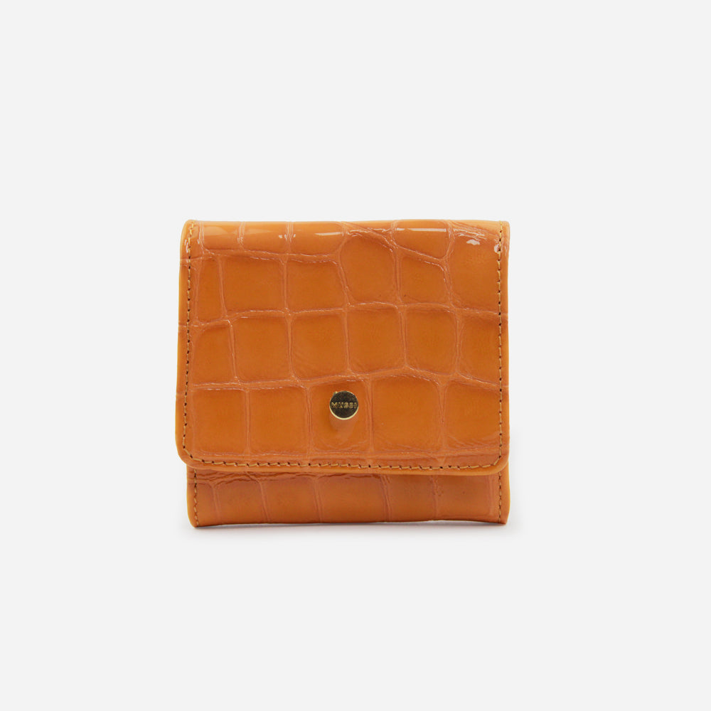 Porta audifonos olivia de cuero para mujer - Amarillo