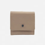 Monedero olivia de cuero para mujer - Taupe