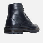Botin tractorado elian de cuero para hombre - Negro