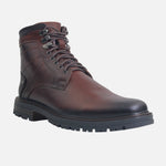 Botin tractorado marcelo de cuero para hombre - Brandy