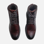 Botin tractorado marcelo de cuero para hombre - Brandy