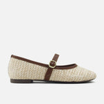 Baleta plana calabash de sintético para mujer - Miel