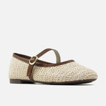 Baleta plana calabash de sintético para mujer - Miel