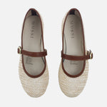 Baleta plana calabash de sintético para mujer - Miel