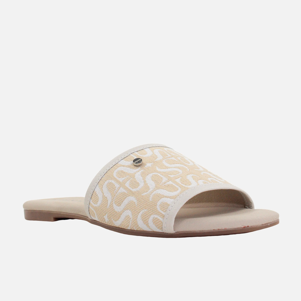 Sandalia plana kira de sintético para mujer - Beige