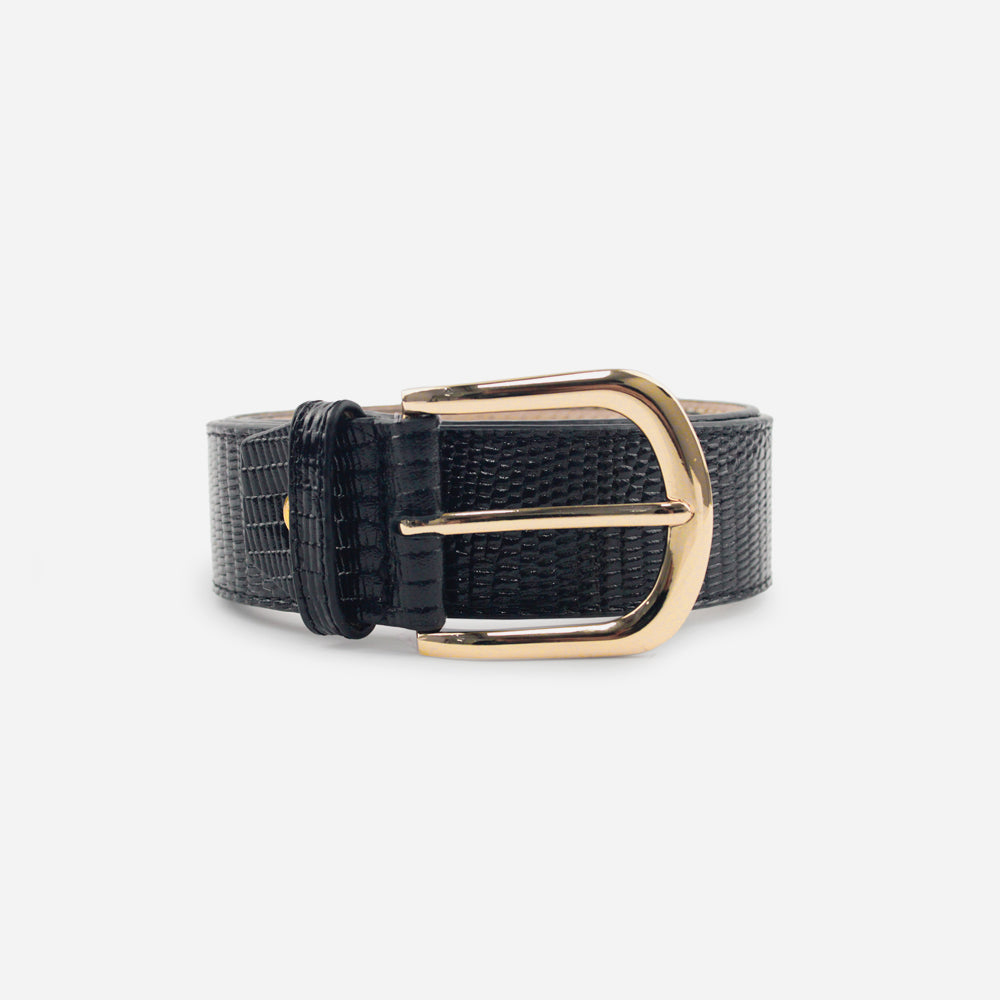 Correa sydney de cuero para mujer - Negro