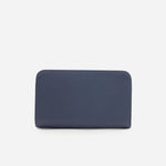 Billetera ambar de cuero para mujer - Azul