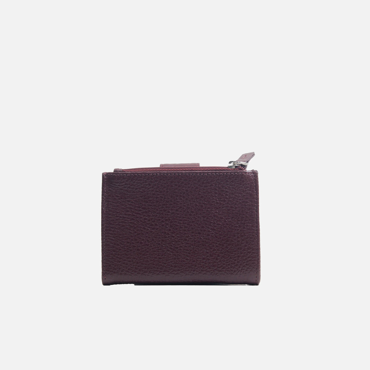 Billetera deneb de cuero para mujer - Vino