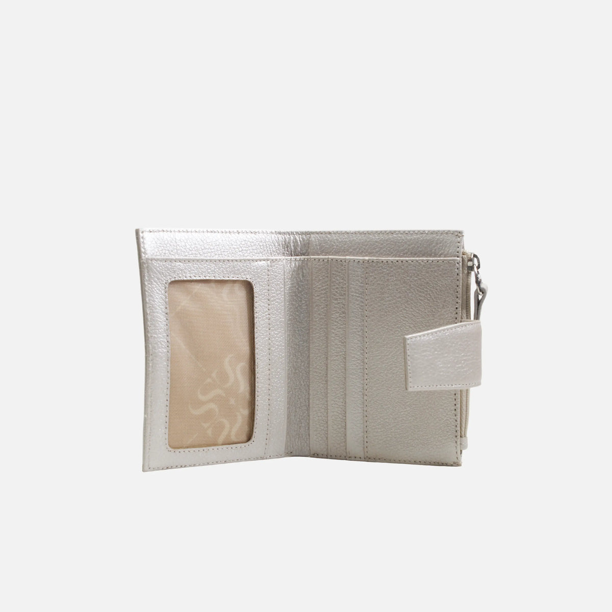 Billetera deneb de cuero para mujer - Oro