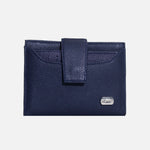 Billetera deneb de cuero para mujer - Azul
