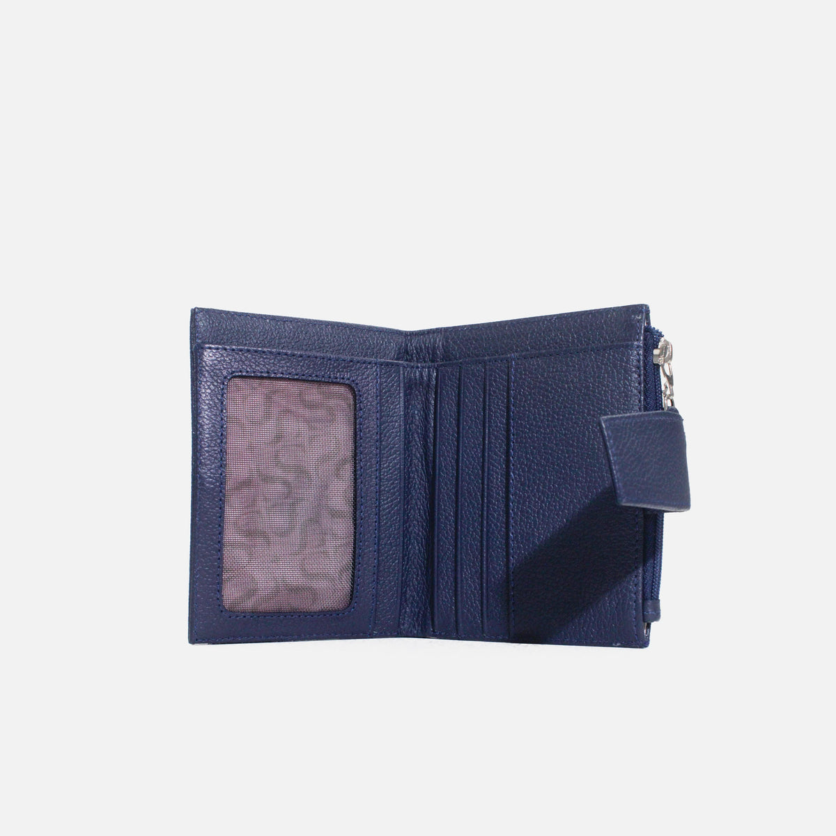 Billetera deneb de cuero para mujer - Azul