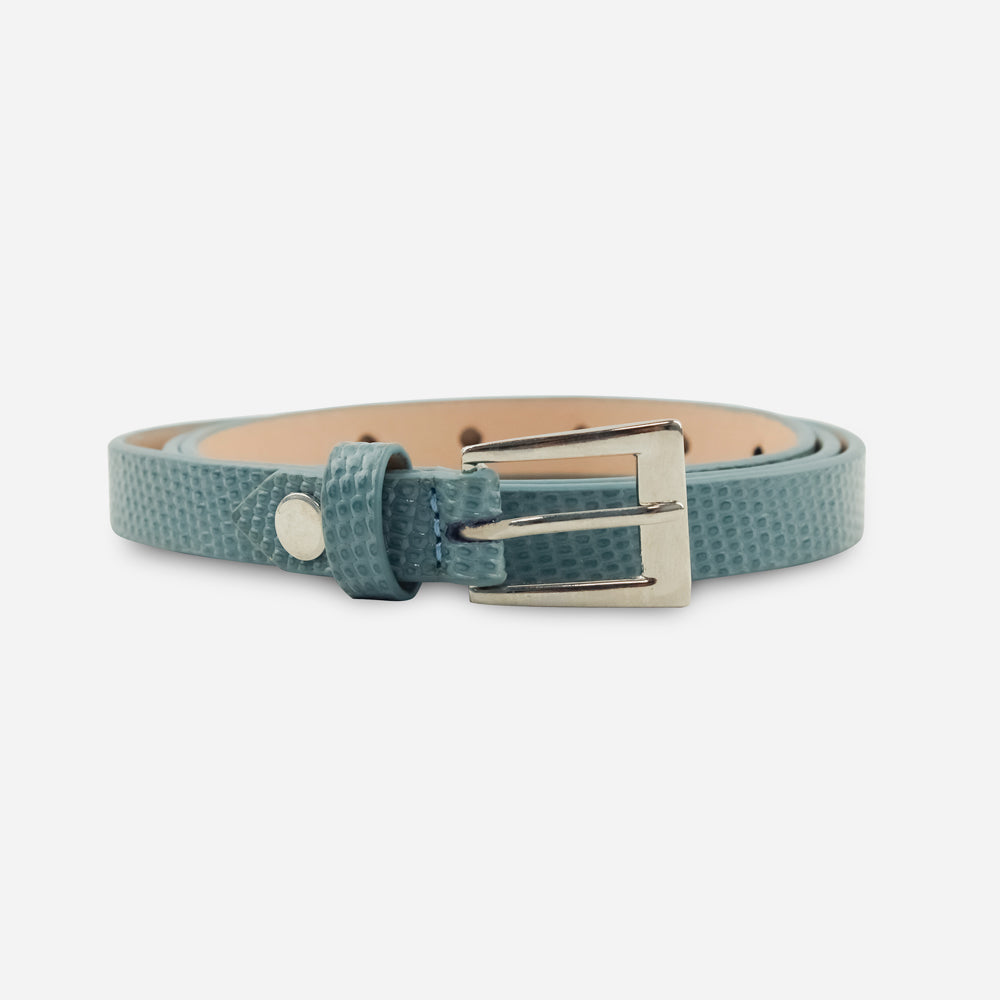 Correa marilyn de cuero para mujer - Azul