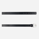 Correa cloe de cuero para mujer - Negro