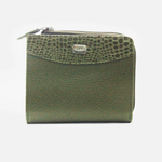Billetera haru de cuero para mujer - Verde