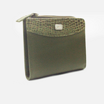 Billetera haru de cuero para mujer - Verde