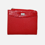 Billetera haru de cuero para mujer - Rojo