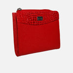 Billetera haru de cuero para mujer - Rojo