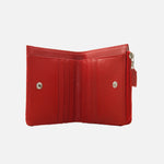 Billetera haru de cuero para mujer - Rojo