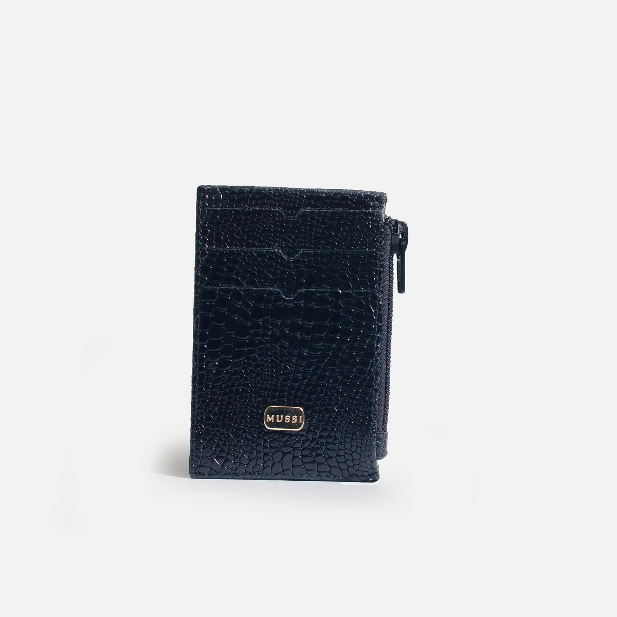 Tarjetero miren de cuero para mujer - Negro