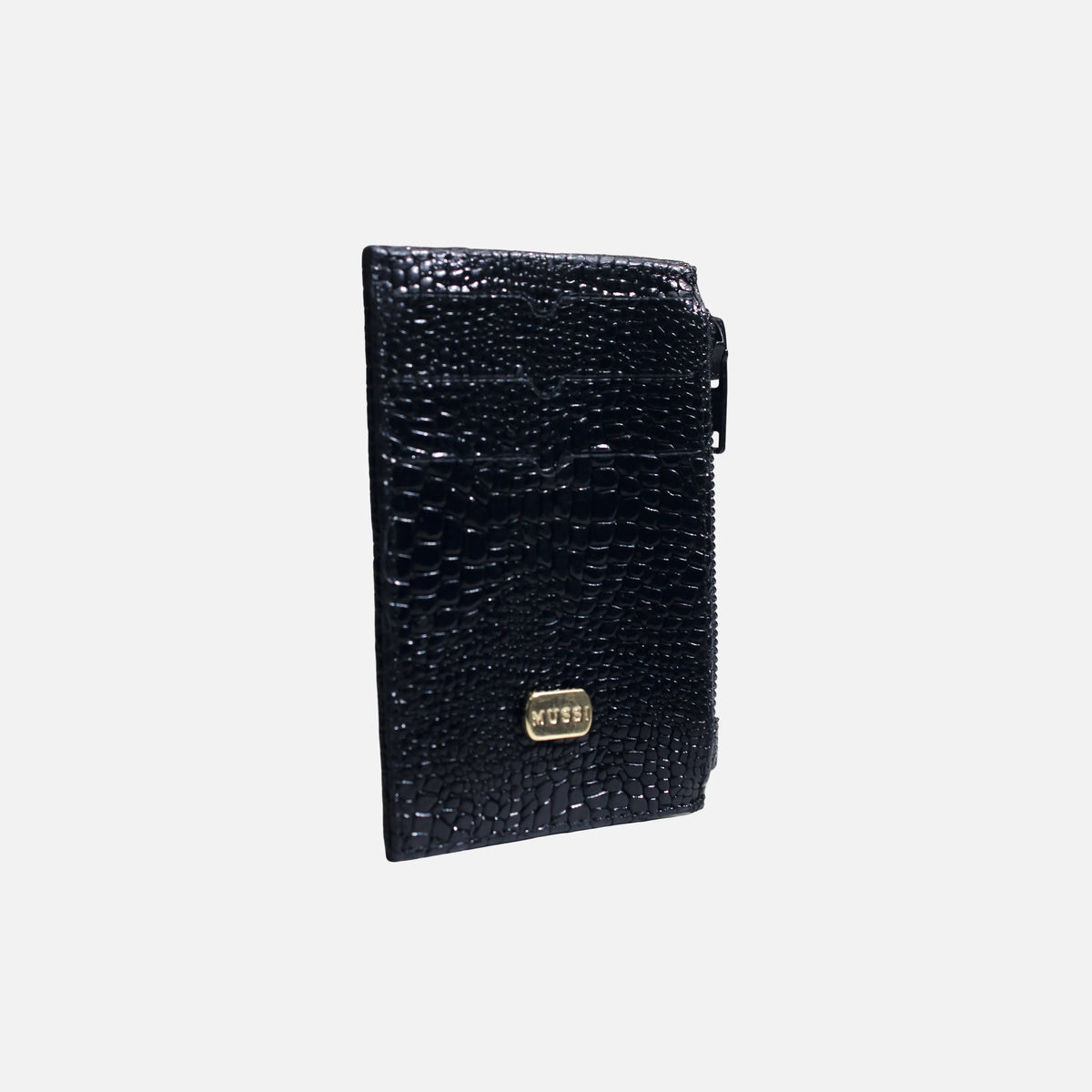 Tarjetero miren de cuero para mujer - Negro