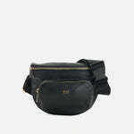 Canguro lotus de cuero para mujer - Negro