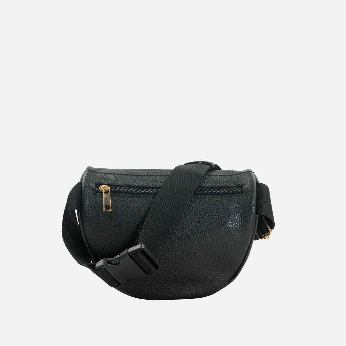 Canguro lotus de cuero para mujer - Negro