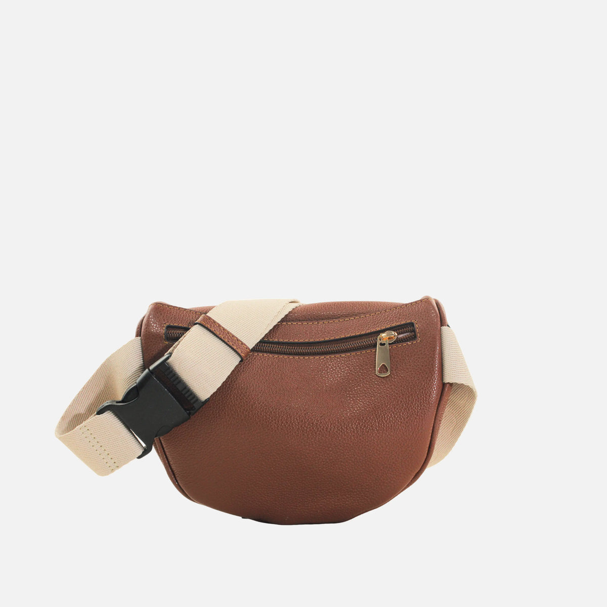 Canguro lotus de cuero para mujer - Miel
