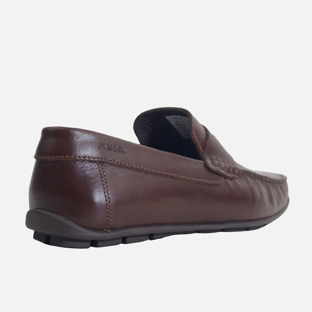 Mocasin plano samuel de cuero para hombre - Miel