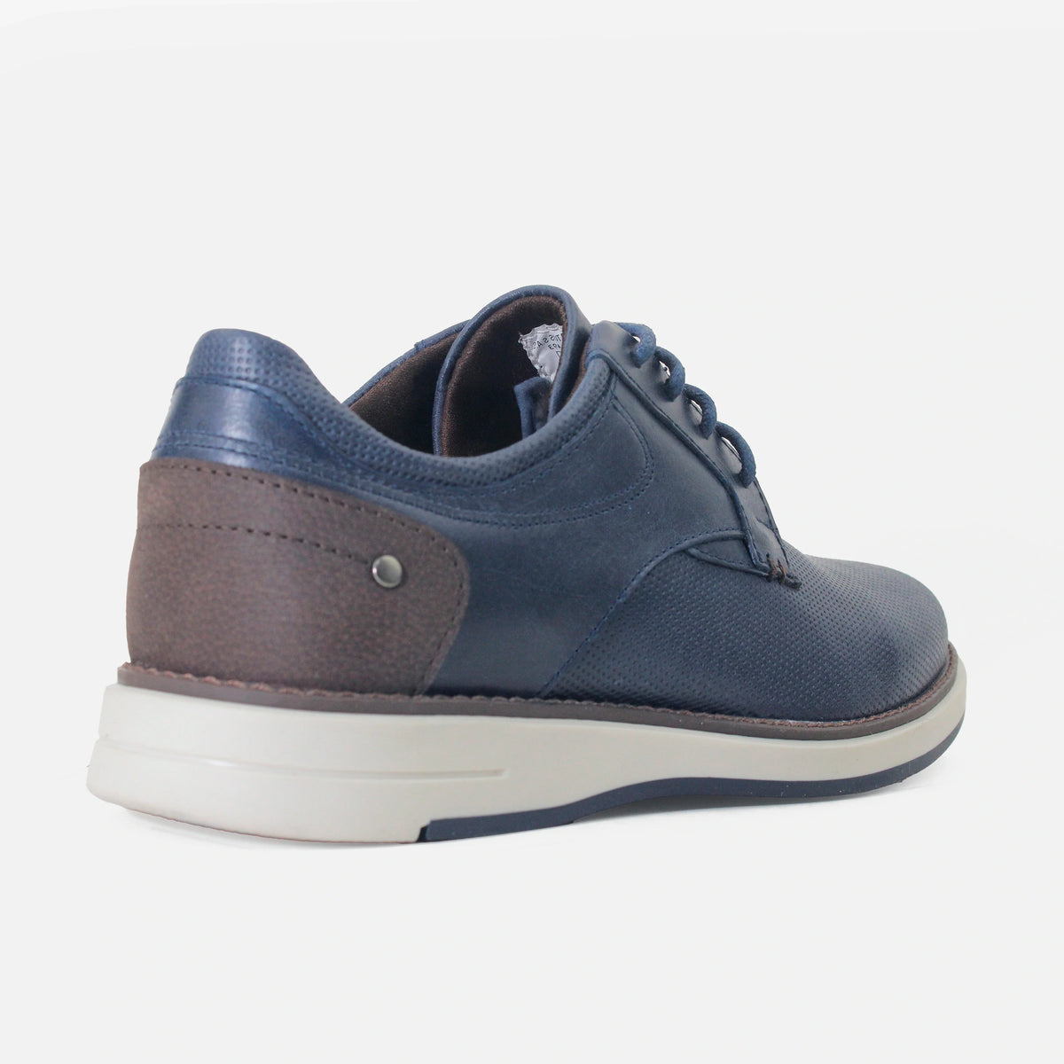 Tenis rahman de cuero para hombre - Azul