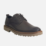 Tenis fabio de cuero para hombre - Brandy