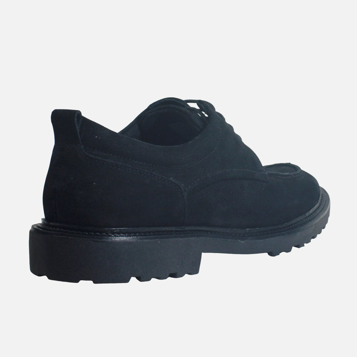 Tenis bruno de cuero para hombre - Negro