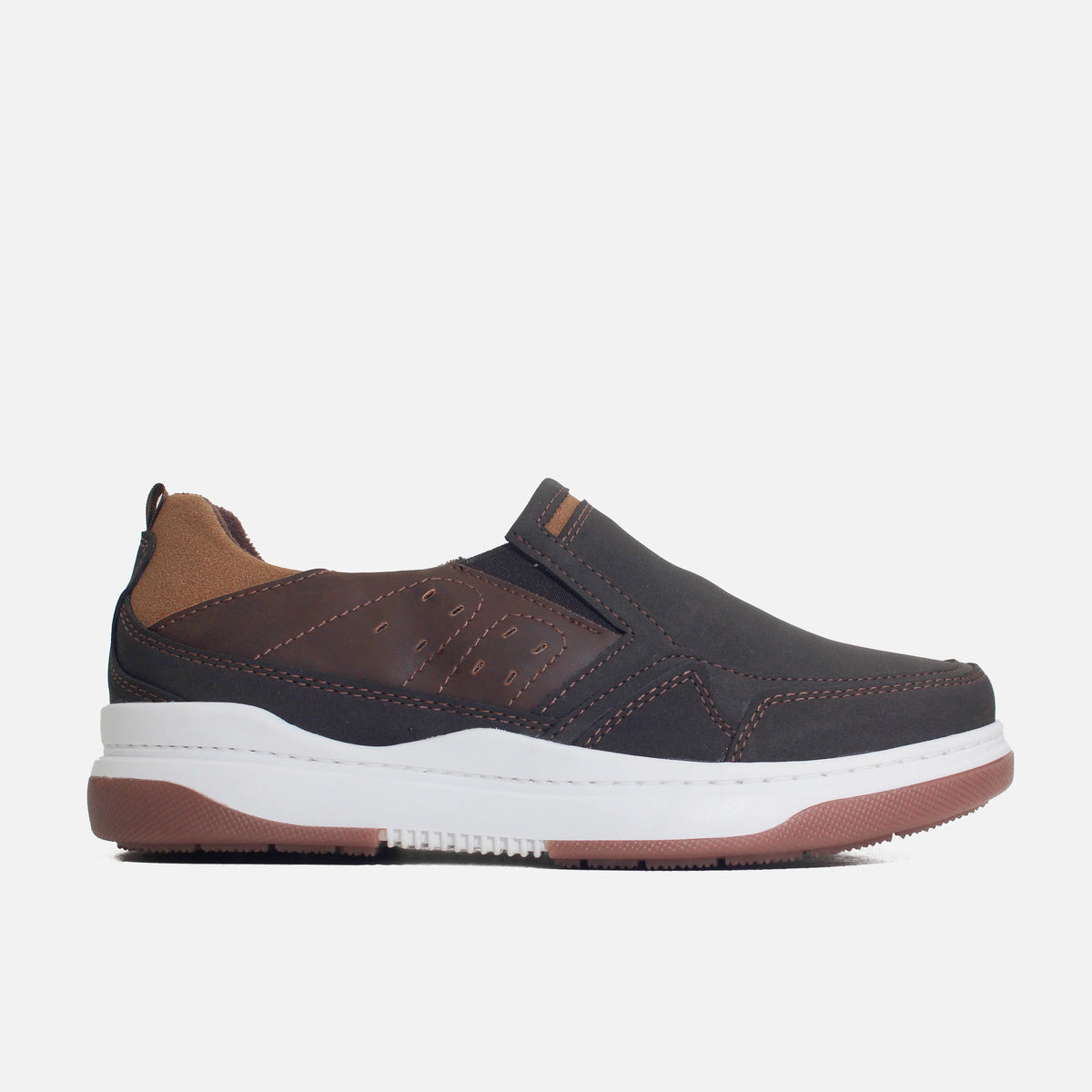 Mocasin plataforma darel de sintético para hombre - Café