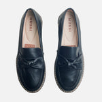 Mocasin plataforma chrystal de sintético para mujer - Negro