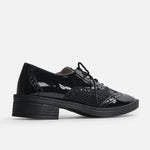 Mocasin plano brisa de sintético para mujer - Negro