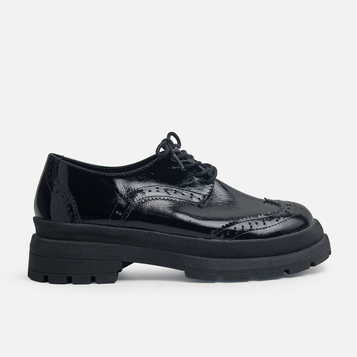 Oxford danubio de cuero para mujer - Negro