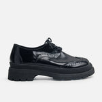 Oxford danubio de cuero para mujer - Negro