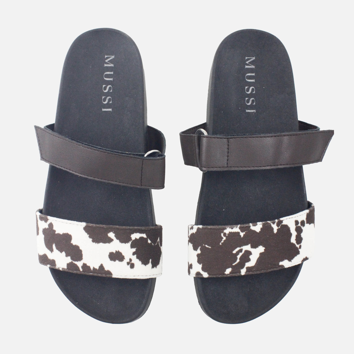 Sandalia plana cowly de sintético para mujer - Café