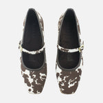 Baleta plana kawa de sintético para mujer - Café