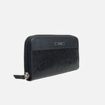 Billetera deev de cuero para mujer - Negro