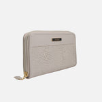 Billetera deev de cuero para mujer - Gris