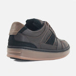 Tenis teodoro de cuero para hombre - Café