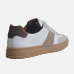 Tenis massimo de cuero para hombre - Blanco